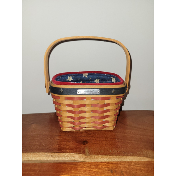 Longaberger 2001 Inaugural Basket Liner Protector Retired EUC Beautiful * - Picture 2 of 7